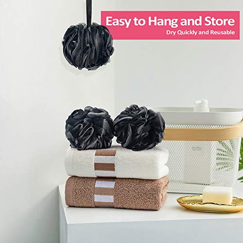 Titanker Bath Loofah Sponge, Shower Sponge Loofahs 60g/pcs Mesh Pouf Soft Bod...
