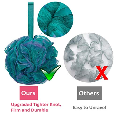 Titanker Bath Loofah Sponge, Shower Sponge Loofahs 75g/pcs Mesh Pouf Soft Bod...