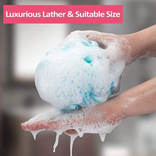 Titanker Bath Loofah Sponge, Shower Sponge Loofahs 75g/pcs Mesh Pouf Soft Bod...