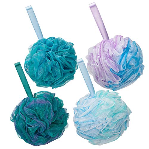 Titanker Bath Loofah Sponge, Shower Sponge Loofahs 75g/pcs Mesh Pouf Soft Bod...