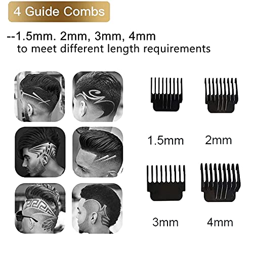 Professional Hair Trimmer, Zero Gapped T-Blade Close Cutting Hair Clippers fo...