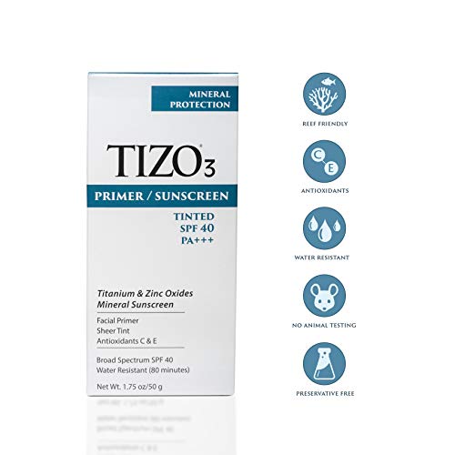 TIZO 3 Mineral Sunscreen for face SPF 40, 1.75 oz