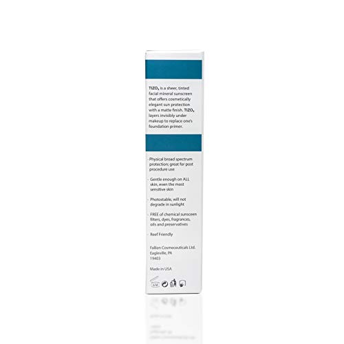 TIZO 3 Mineral Sunscreen for face SPF 40, 1.75 oz