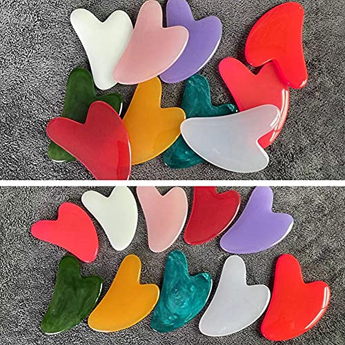 Gua Sha Facial Tool - Natural Jade Stone Guasha Board for SPA Acupuncture The...