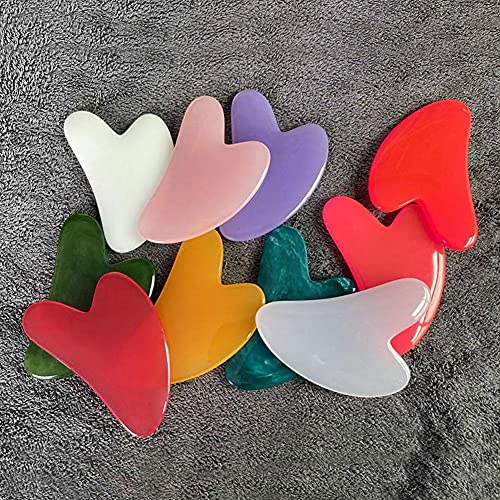 Gua Sha Facial Tool - Natural Jade Stone Guasha Board for SPA Acupuncture The...
