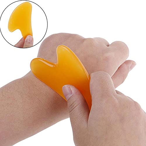 Gua Sha Facial Tool - Natural Jade Stone Guasha Board for SPA Acupuncture The...