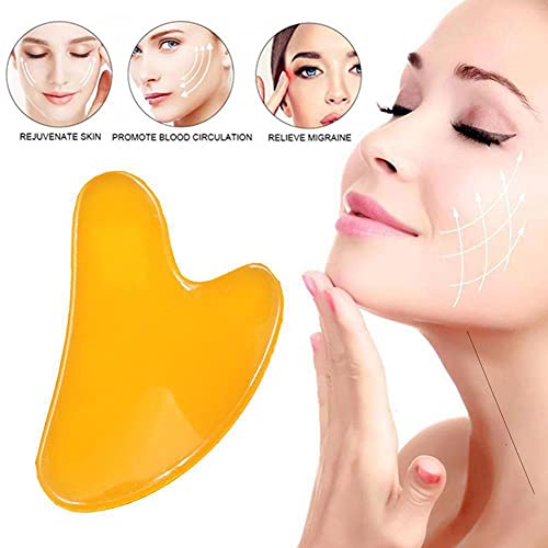 Gua Sha Facial Tool - Natural Jade Stone Guasha Board for SPA Acupuncture The...