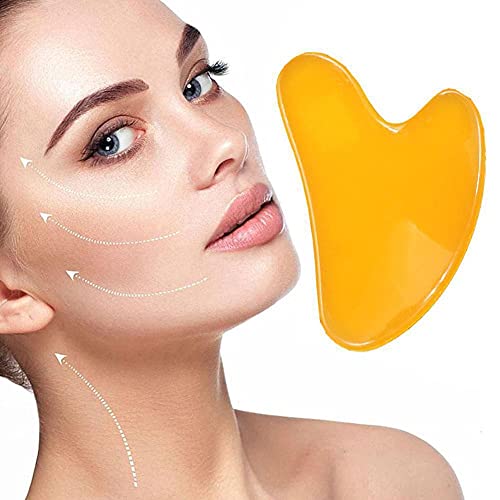 Gua Sha Facial Tool - Natural Jade Stone Guasha Board for SPA Acupuncture The...