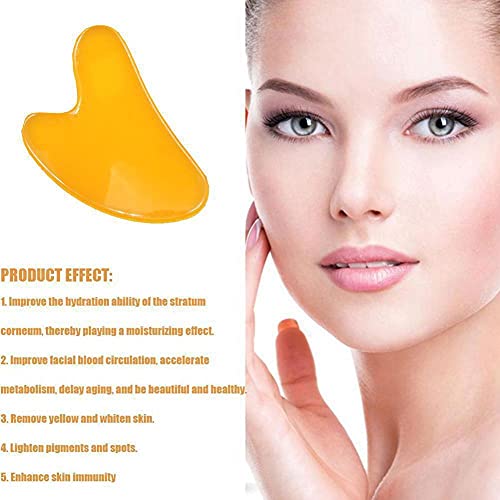 Gua Sha Facial Tool - Natural Jade Stone Guasha Board for SPA Acupuncture The...