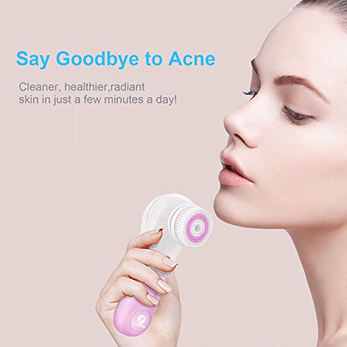 Facial Cleansing Brush,TKORW,Electric Face Scrubber Brush,5 Rotating Brush He...