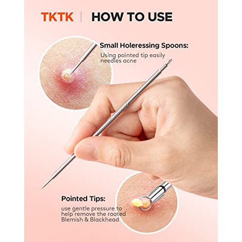 Acne Pimple Patches + Pimple Extractor, 4 Sizes 176 Patches for Zit Breakouts...