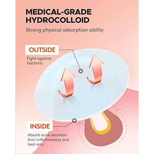 Acne Pimple Patches + Pimple Extractor, 4 Sizes 176 Patches for Zit Breakouts...