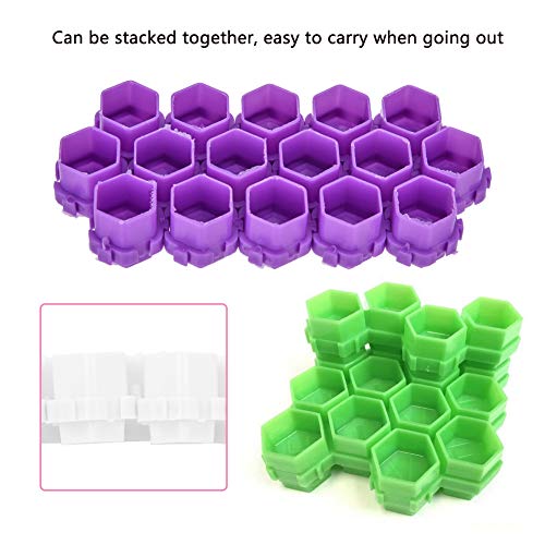 200Pcs Tattoo Ink Cups Honeycomb Shape Pigment Holder Cups Permanent Makeup S...