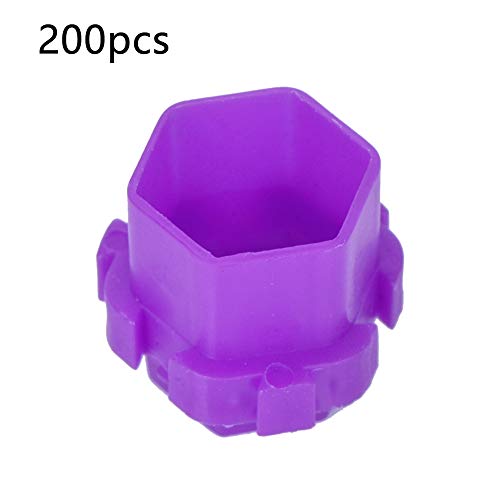200Pcs Tattoo Ink Cups Honeycomb Shape Pigment Holder Cups Permanent Makeup S...