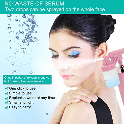50ml Oxygen Sprayer, Handheld Oxygen Injection Airbrush, Portable Nanometer M...