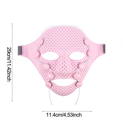 LED Mask Massager Facial Acupuncture Points 3D Magnetic Vibration Massage Fac...