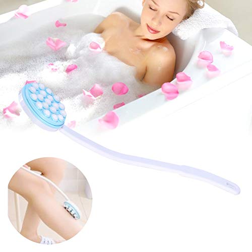 Long Bath Brush, Long Handled Lotion Oil Cream Applicator Body Bath Massager ...
