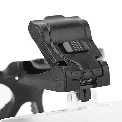 Magnifier Eyeglass-Type Headband Magnifier with 5 Lens LED Lamp, Eye Glass Cl...