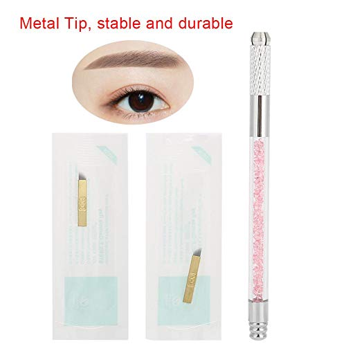Manual Microblading Tattoo Pen Eyebrow Eyeliner Lip Semi Permanent Round Hole...