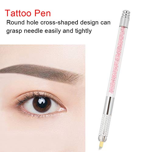Manual Microblading Tattoo Pen Eyebrow Eyeliner Lip Semi Permanent Round Hole...