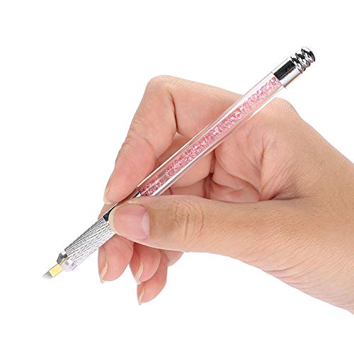 Manual Microblading Tattoo Pen Eyebrow Eyeliner Lip Semi Permanent Round Hole...