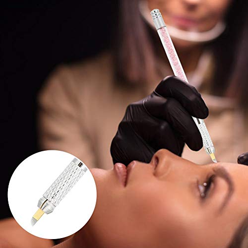 Manual Microblading Tattoo Pen Eyebrow Eyeliner Lip Semi Permanent Round Hole...