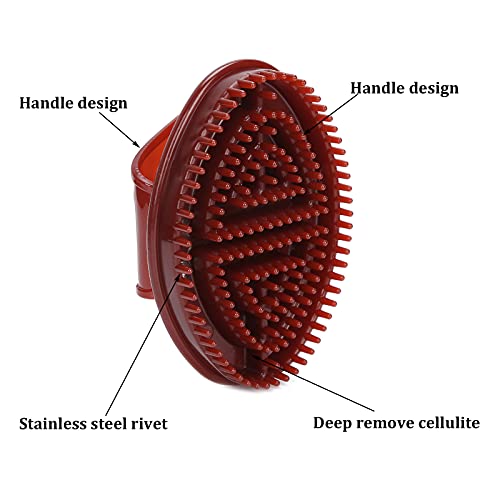 Meridians Massage Brush, Whole Body Relaxation Massage Comb Essential Oil Bru...