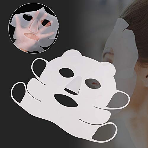 Reusable Panda Ear-Hook Silicone Facial Mask, Beauty Face Moisturizing Mask C...