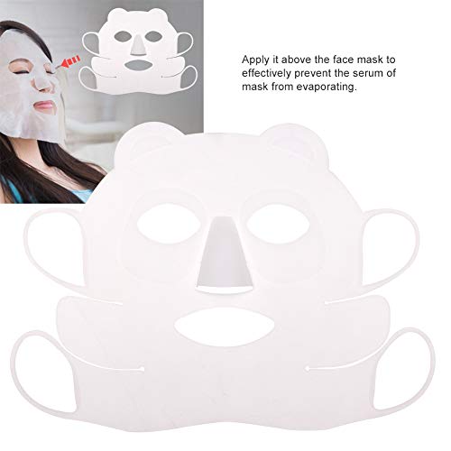 Reusable Panda Ear-Hook Silicone Facial Mask, Beauty Face Moisturizing Mask C...