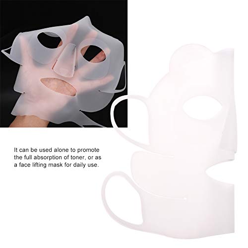 Reusable Panda Ear-Hook Silicone Facial Mask, Beauty Face Moisturizing Mask C...