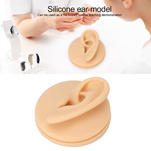 Silicone Ear Model, Soft Silicone Simulation Human Left Ear Simulation Artifi...