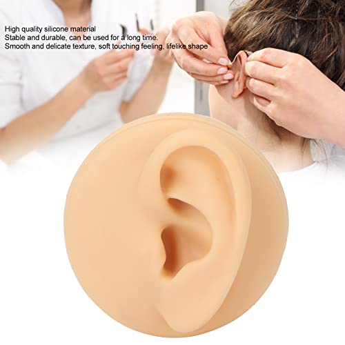 Silicone Ear Model, Soft Silicone Simulation Human Left Ear Simulation Artifi...