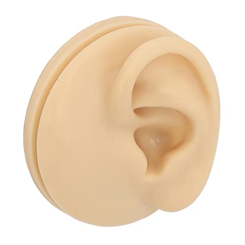 Silicone Ear Model, Soft Silicone Simulation Human Left Ear Simulation Artifi...