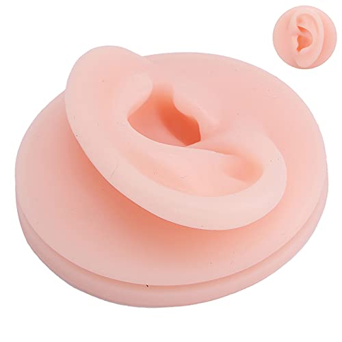 TMISHION Professional Soft Silicone Ear Model Fake Ear Display Sample Ear Acu...