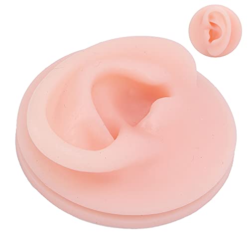 TMISHION Professional Soft Silicone Ear Model Fake Ear Display Sample Ear Acu...