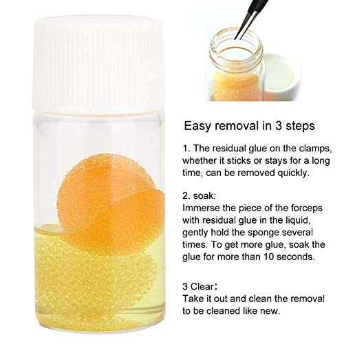 Tweezers Cleanser, Eyelash Extension Tweezers Cleaner with Liquid Remover and...