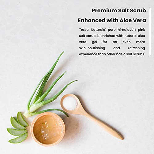 Himalayan Salt Scrub Body Exfoliator with Aloe Vera | All Natural Pink Himala...