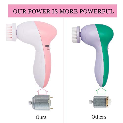 Facial Cleansing Brush [Newest 2021], Waterproof face scrubber with 8 Brush H...