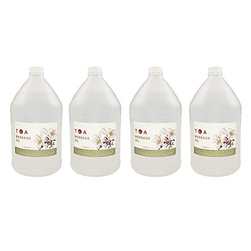 TOA Supply Mineral Oil Body Spa Massage for Therapists Unscented Gallon Bottl...