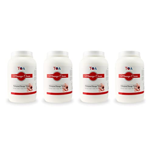 TOA Unscented Cream Jar Massage Hydrating Body Spa Bottle (4 Gallons)