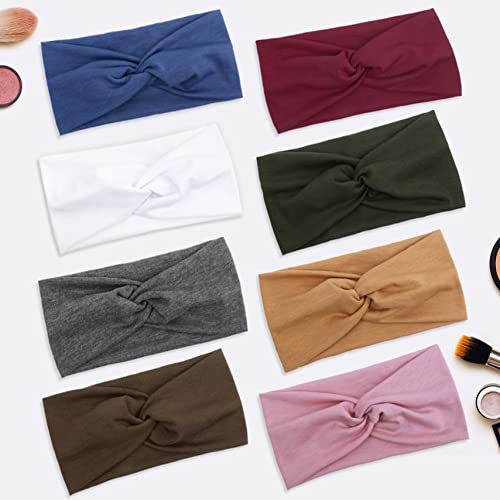 Tobeffect Headbands for Women Non Slip Turban Headband Boho Wide Head Band Wo...