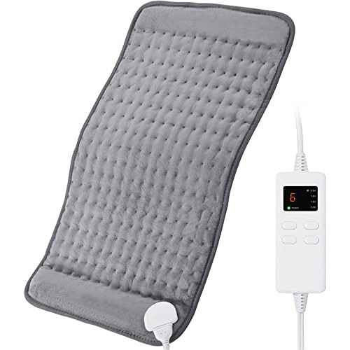 Toberto Heating Pad for Back Pain Relief Ultra Soft 12"x24" Large Electric He...