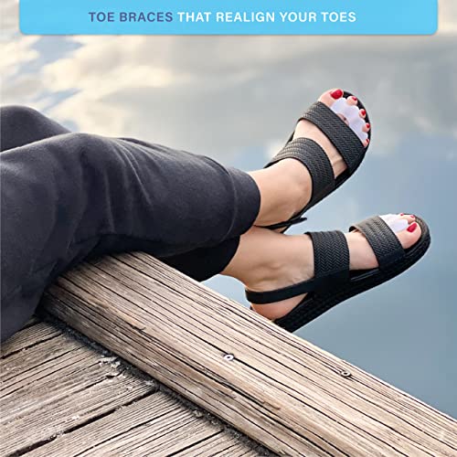 Toe Separator and Stretcher - Highly Effective Toe Straightener for Bunions, ...