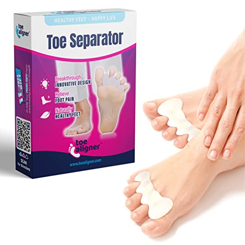 Toe Separator and Stretcher - Highly Effective Toe Straightener for Bunions, ...