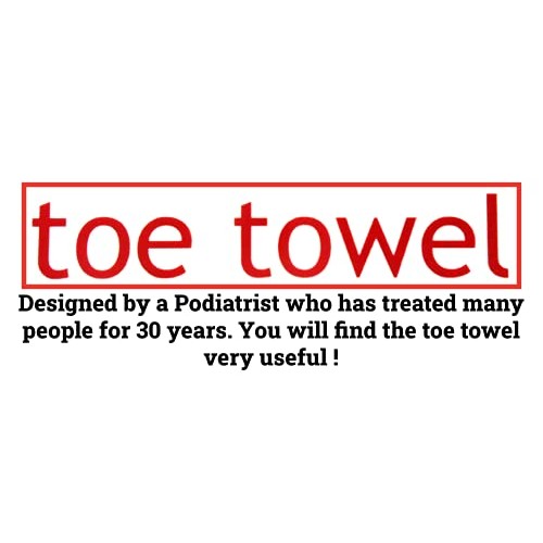 Long handle foot brush - toe towel care aid to CLEAN + DRY between ALL TOES a...