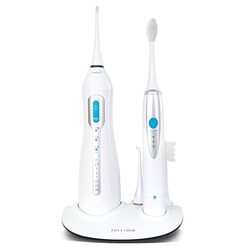 ToiletTree Products Poseidon Oral Irrigator and Sonic Toothbrush Inductive Ch...