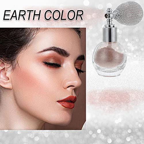 Glitter Highlighter Powder Spray, Brighten Women Contour Makeup Flash Powder ...