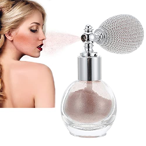 Glitter Highlighter Powder Spray, Brighten Women Contour Makeup Flash Powder ...
