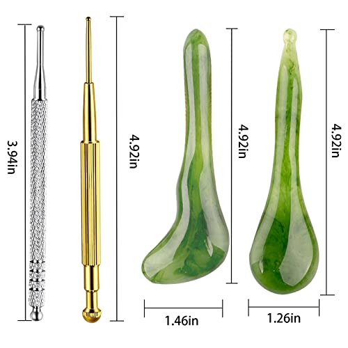 4pcs Electronic Acupuncture Pen Needle Ear Seeds Kit Therapy Heal Massage Mer...