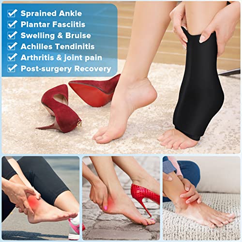 Ankle Foot Ice Pack Wrap for Injuries, Reusable Gel Ice Pack for Hot and Cold...
